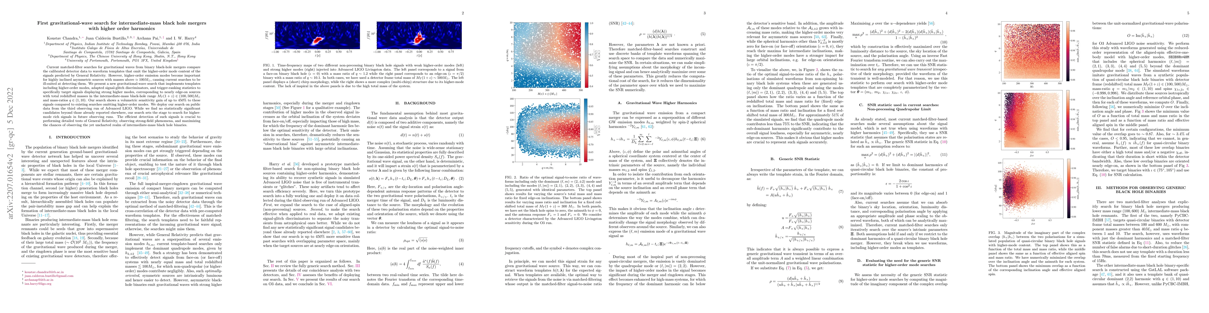 Thumbnail for First gravitational-wave search for intermediate-mass black hole mergers
  with higher order harmonics