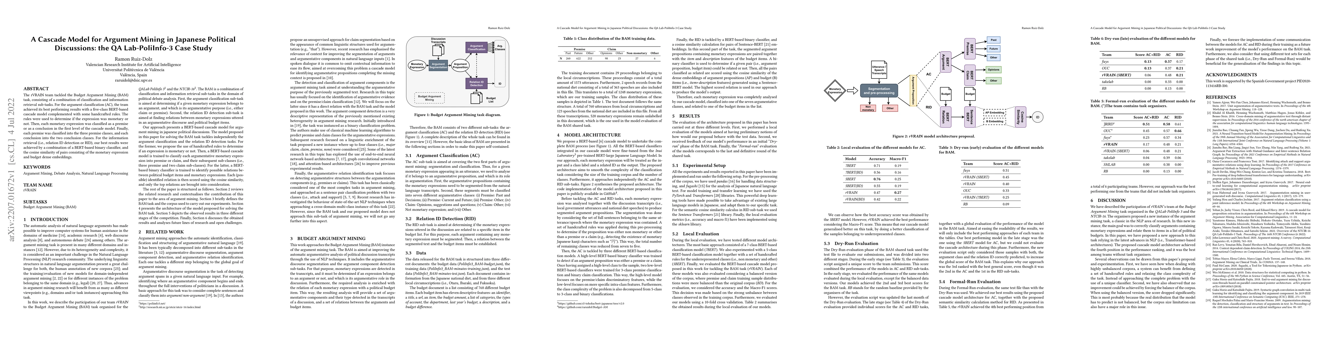Thumbnail for A Cascade Model for Argument Mining in Japanese Political Discussions:
  the QA Lab-PoliInfo-3 Case Study