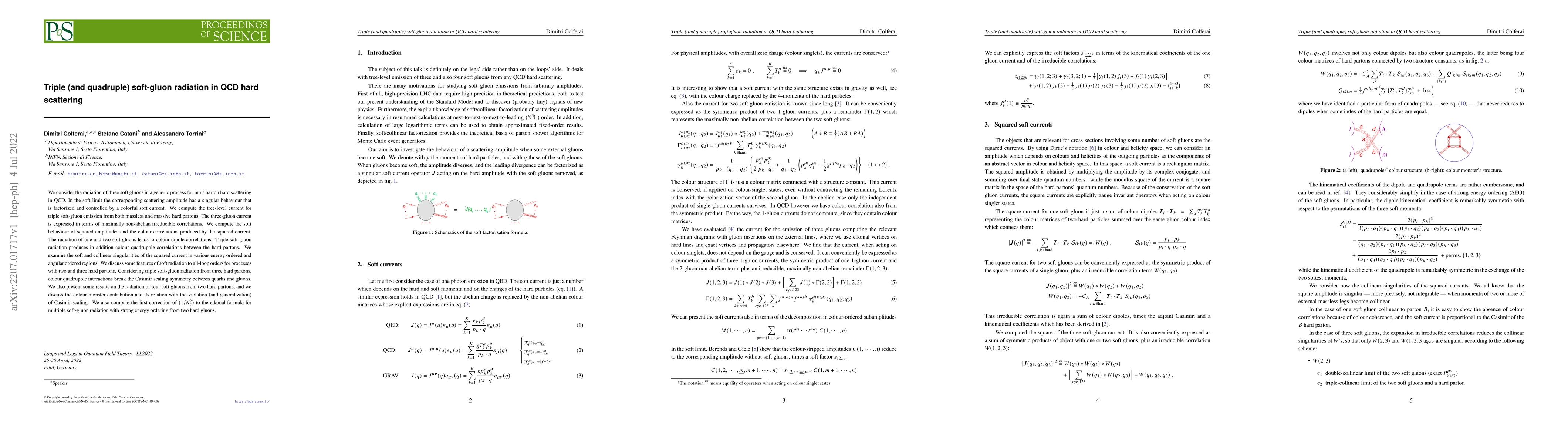 Thumbnail for Triple (and quadruple) soft-gluon radiation in QCD hard scattering