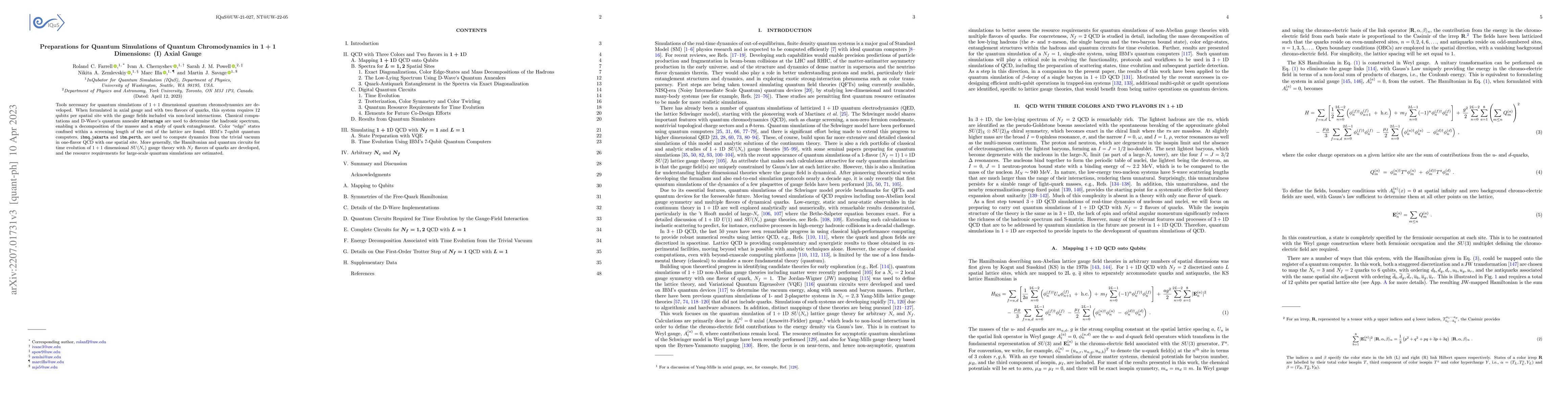 Thumbnail for Preparations for Quantum Simulations of Quantum Chromodynamics in 1+1
  Dimensions: (I) Axial Gauge