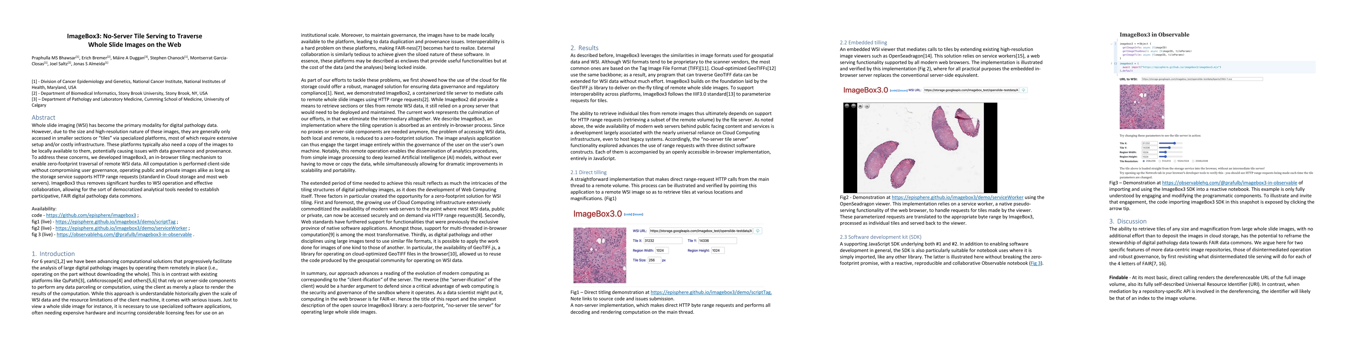 Thumbnail for ImageBox3: No-Server Tile Serving to Traverse Whole Slide Images on the
  Web