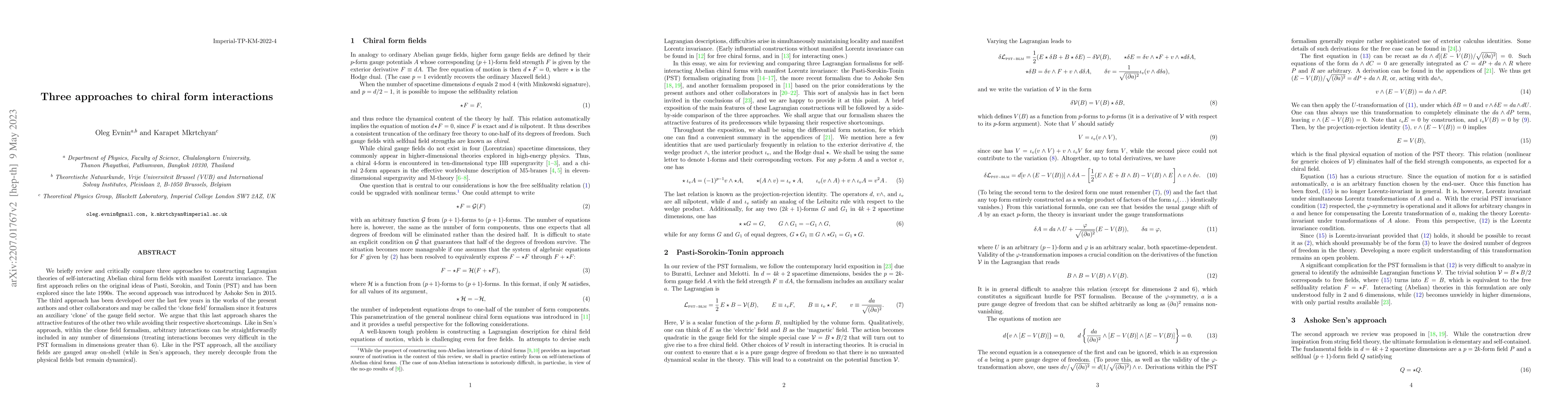Thumbnail for Three approaches to chiral form interactions