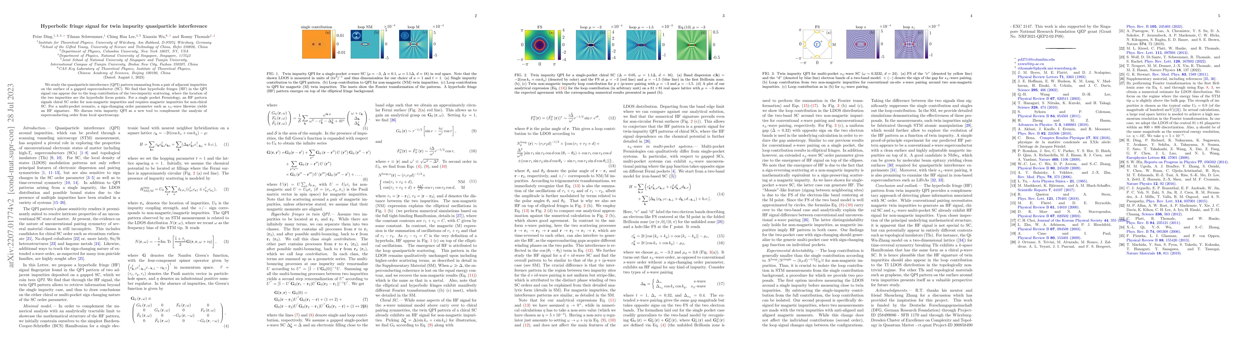 Thumbnail for Hyperbolic fringe signal for twin impurity quasiparticle interference