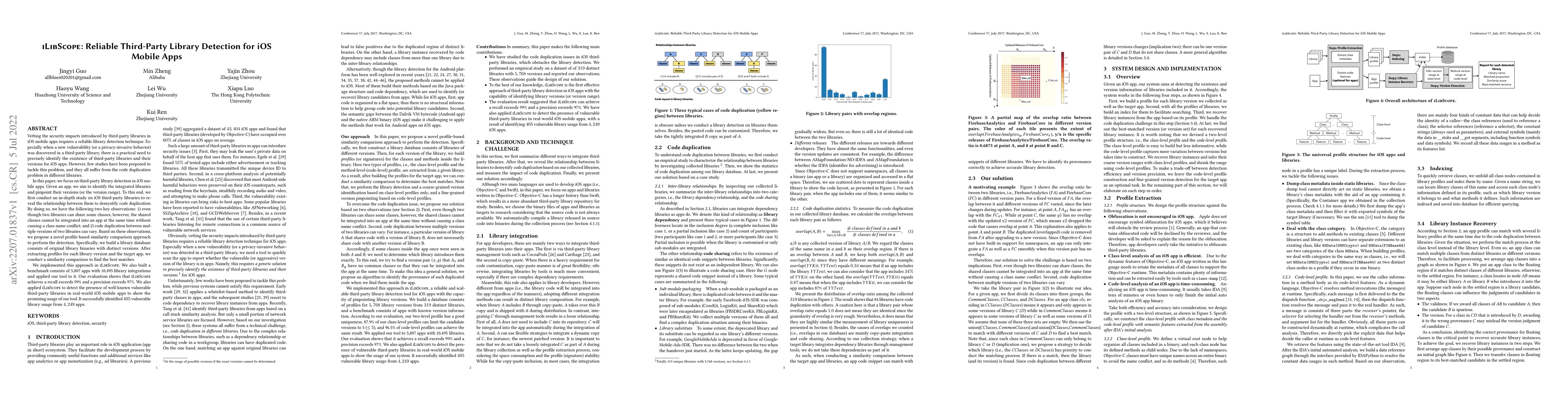 Thumbnail for iLibScope: Reliable Third-Party Library Detection for iOS Mobile Apps