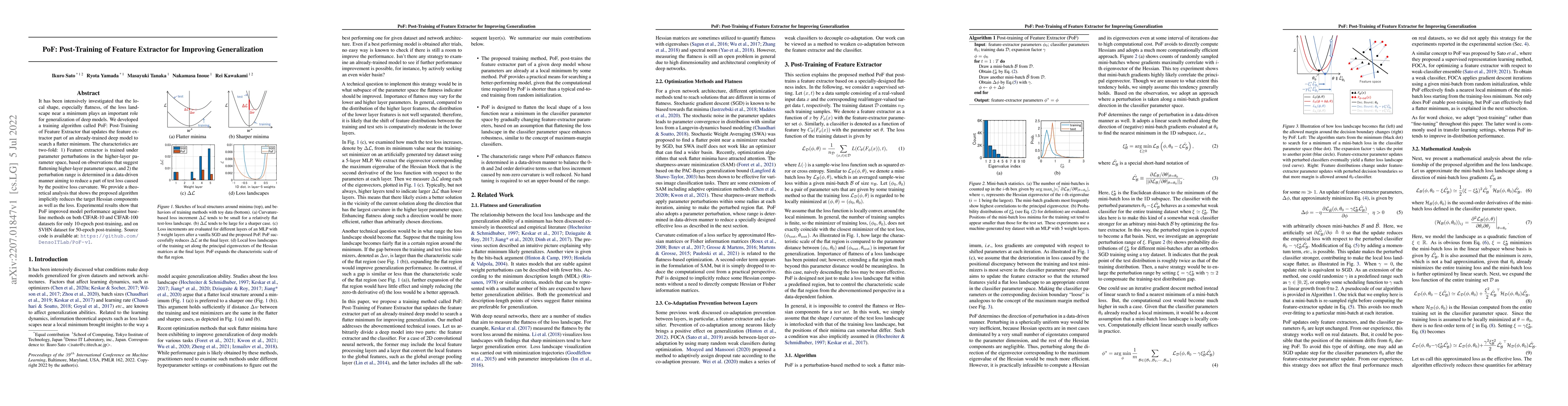 Thumbnail for PoF: Post-Training of Feature Extractor for Improving Generalization