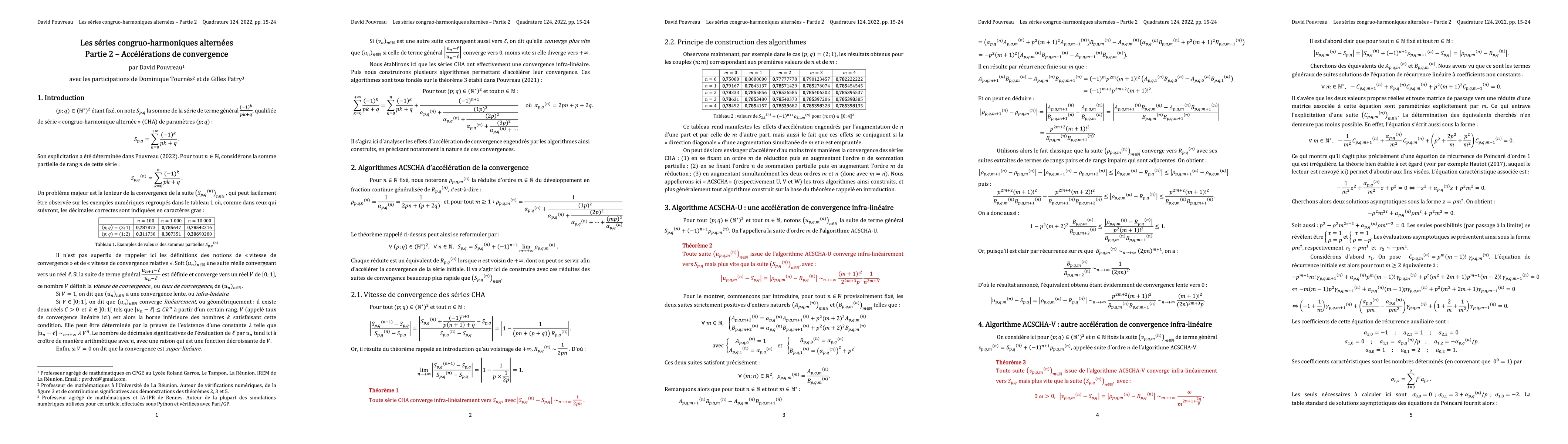 Thumbnail for The alternate congruo-harmonic series Part 2 -- Accelerations of
  convergence