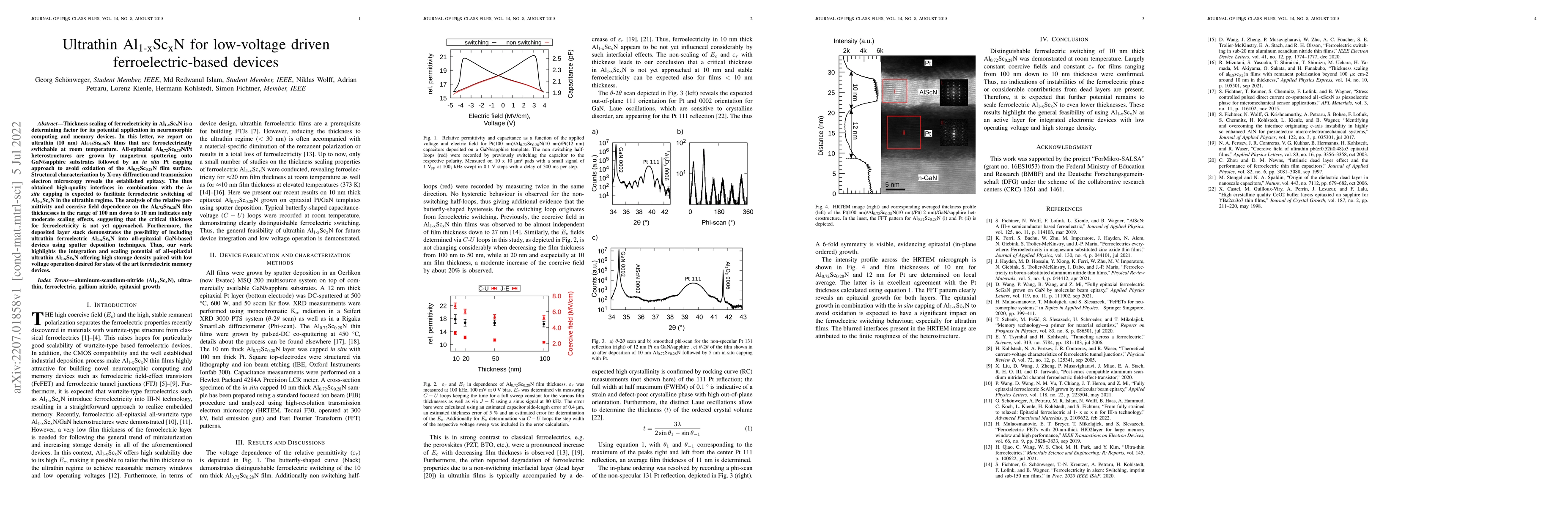 Thumbnail for Ultrathin AlScN for low-voltage driven ferroelectric-based devices