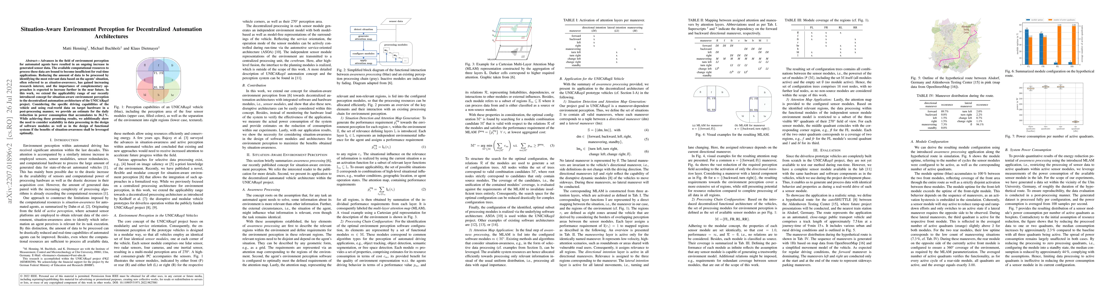 Thumbnail for Situation-Aware Environment Perception for Decentralized Automation
  Architectures