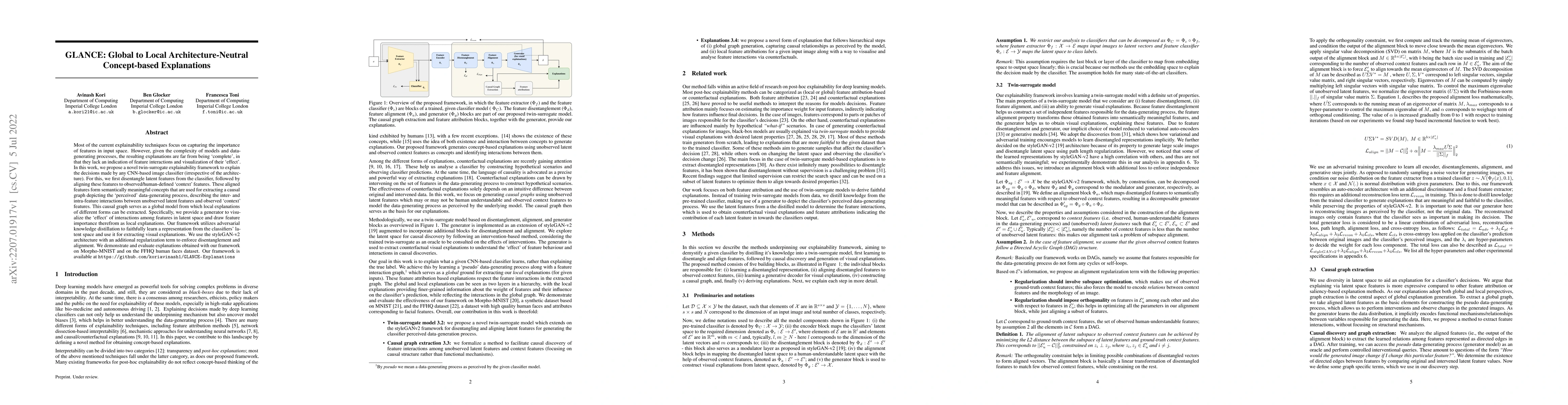 Thumbnail for GLANCE: Global to Local Architecture-Neutral Concept-based Explanations