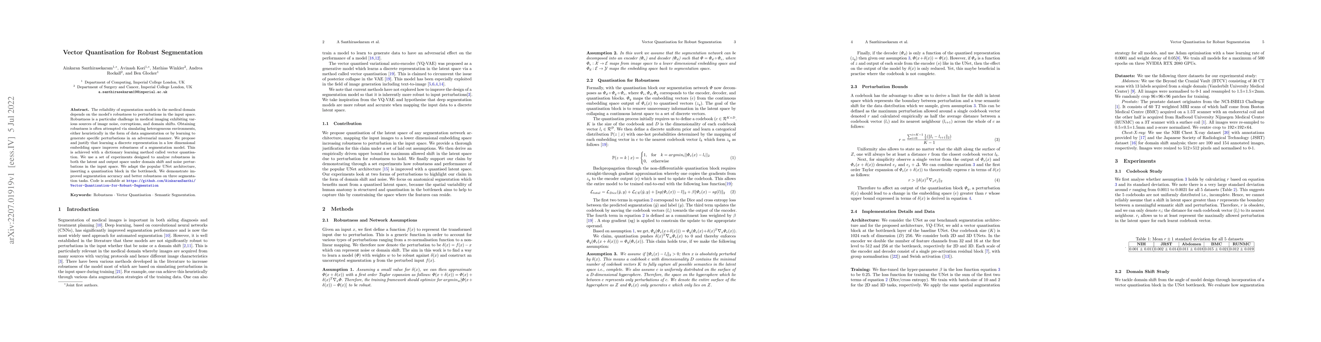 Thumbnail for Vector Quantisation for Robust Segmentation