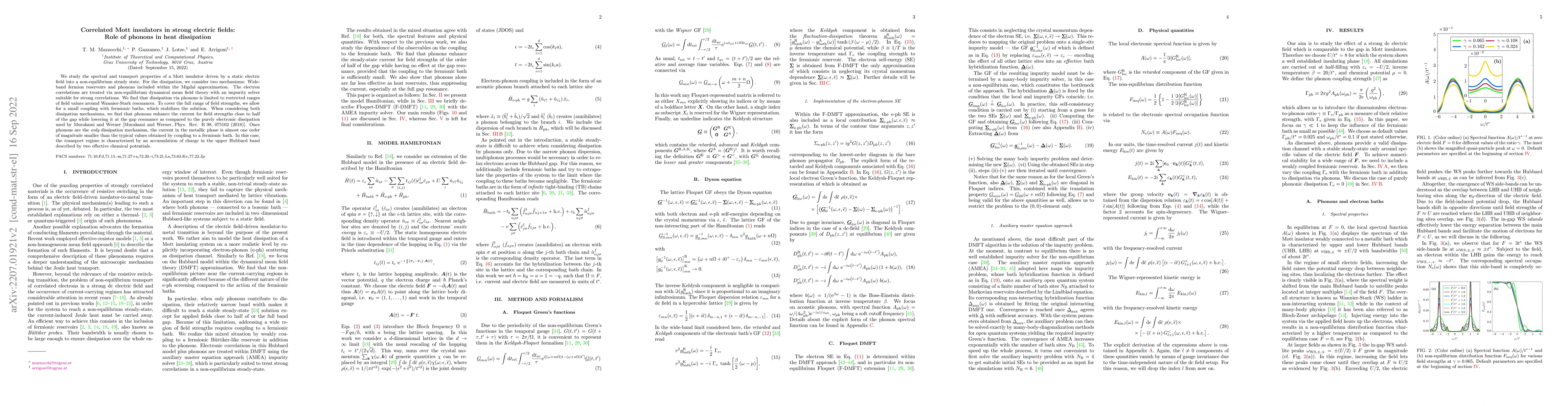 Thumbnail for Correlated Mott insulators in strong electric fields: Role of phonons in
  heat dissipation