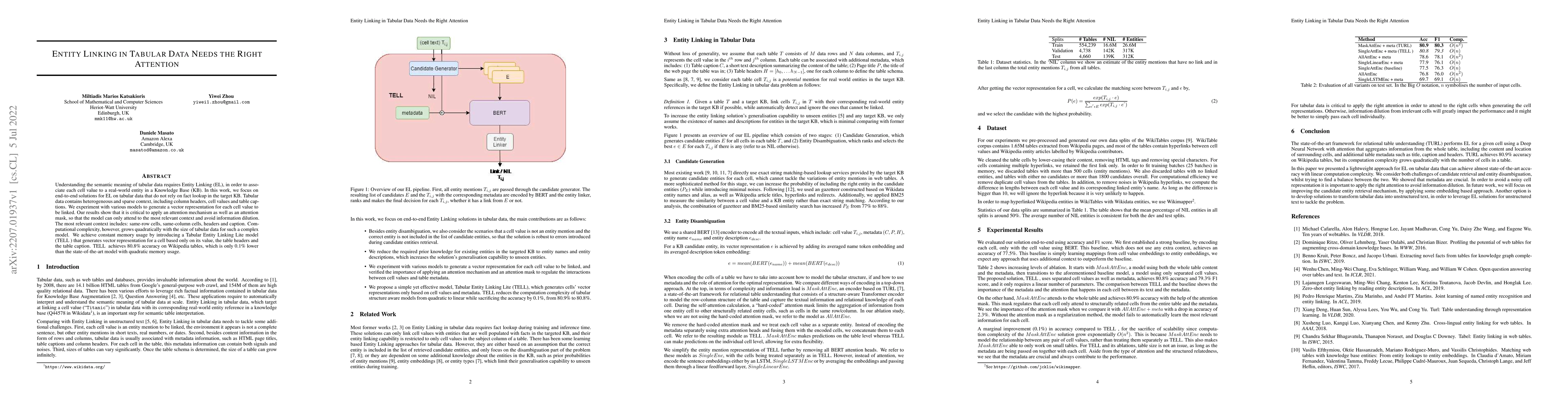 Thumbnail for Entity Linking in Tabular Data Needs the Right Attention