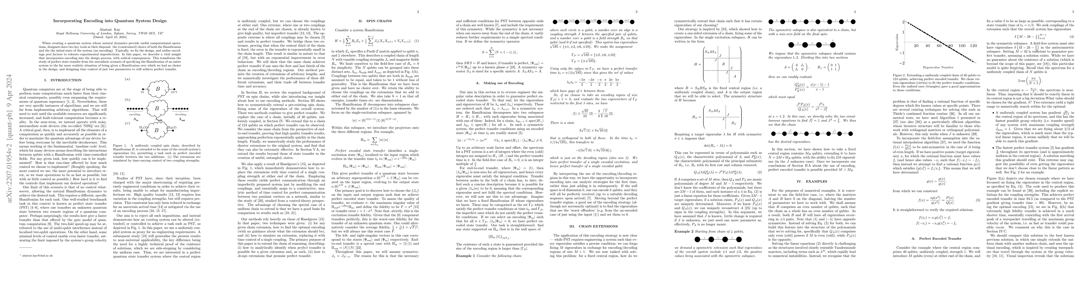 Thumbnail for Incorporating Encoding into Quantum System Design