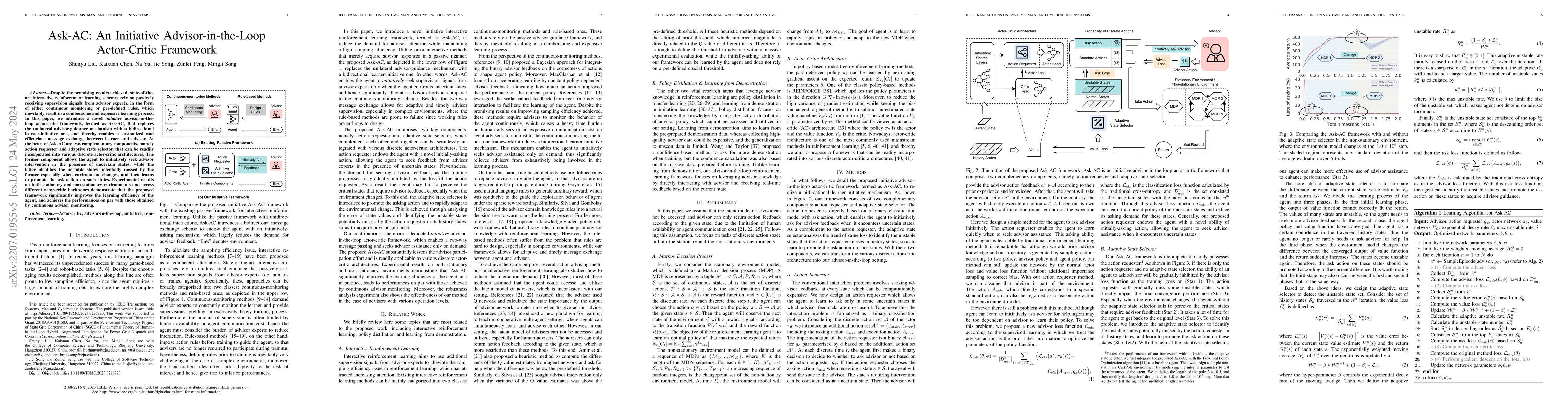 Thumbnail for Ask-AC: An Initiative Advisor-in-the-Loop Actor-Critic Framework