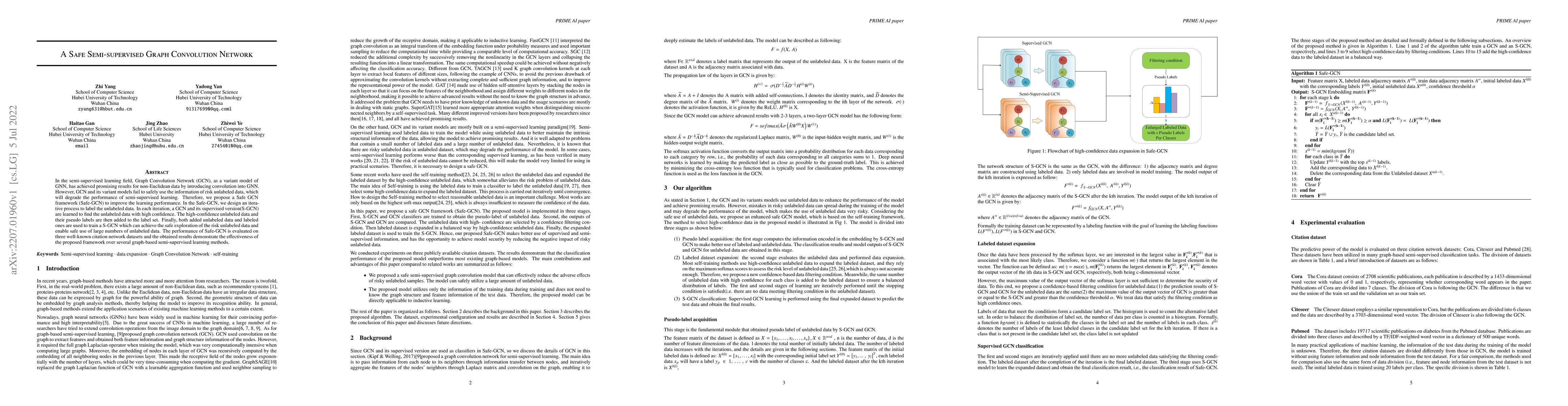 Thumbnail for A Safe Semi-supervised Graph Convolution Network