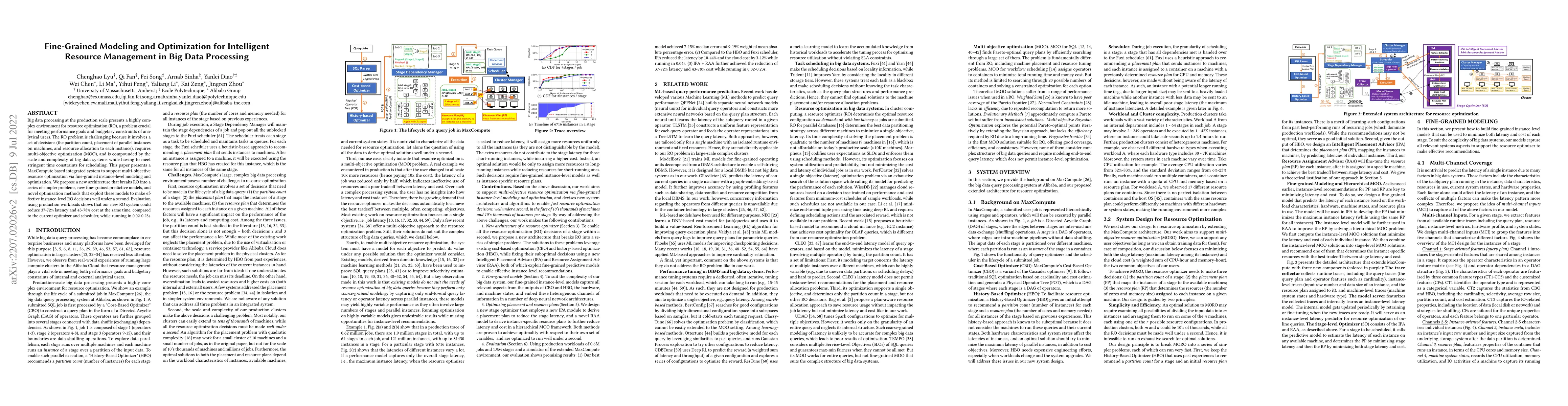 Thumbnail for Fine-Grained Modeling and Optimization for Intelligent Resource
  Management in Big Data Processing