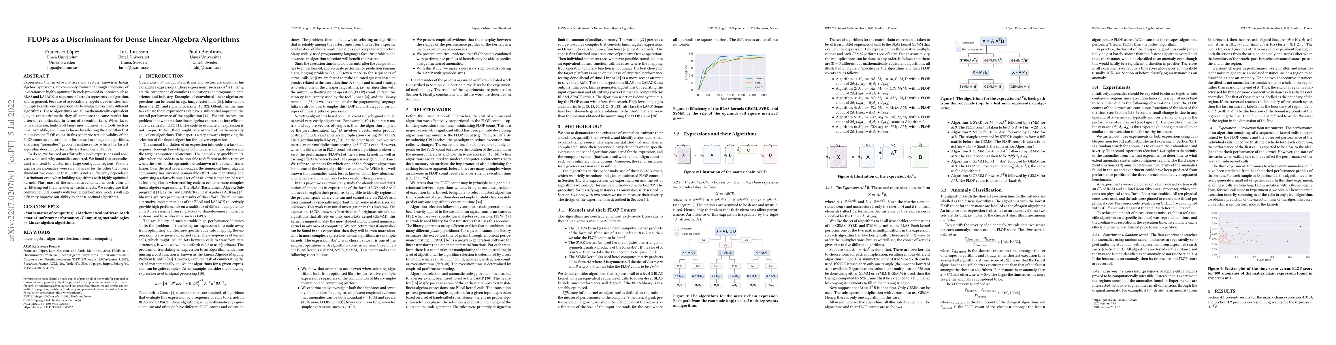 Thumbnail for FLOPs as a Discriminant for Dense Linear Algebra Algorithms