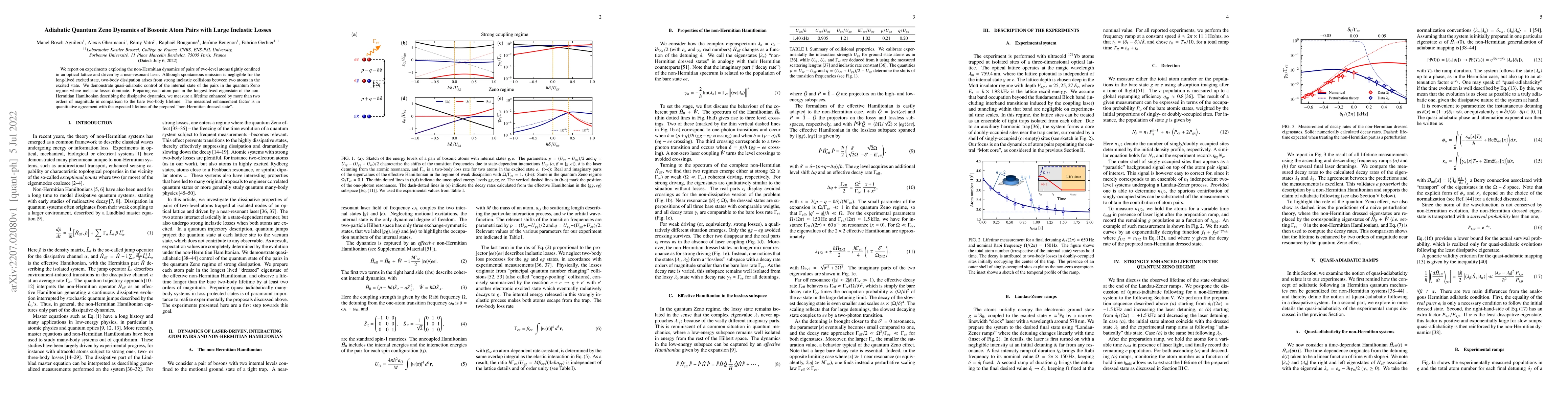 Thumbnail for Adiabatic Quantum Zeno Dynamics of Bosonic Atom Pairs with Large
  Inelastic Losses