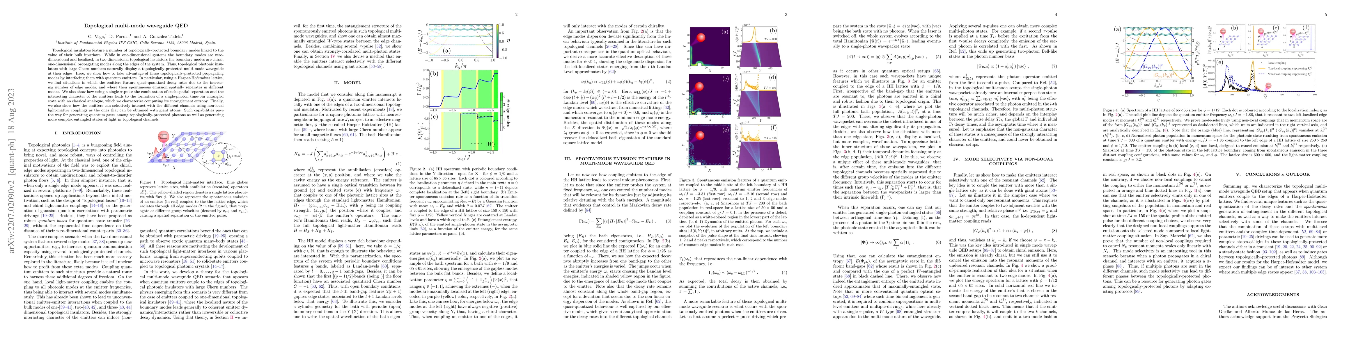 Thumbnail for Topological multi-mode waveguide QED