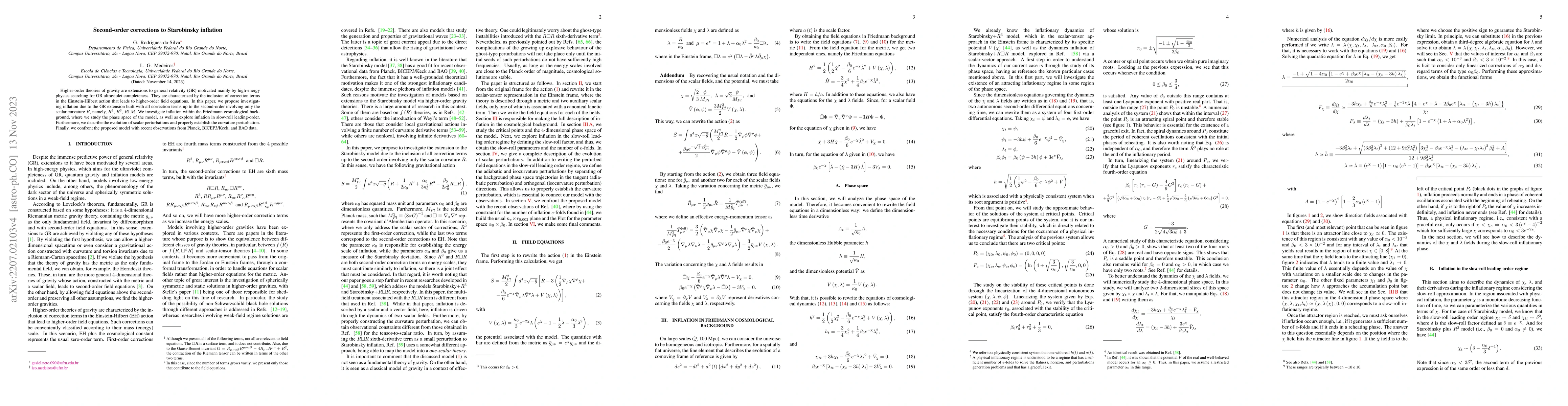 Thumbnail for Second-order corrections to Starobinsky inflation