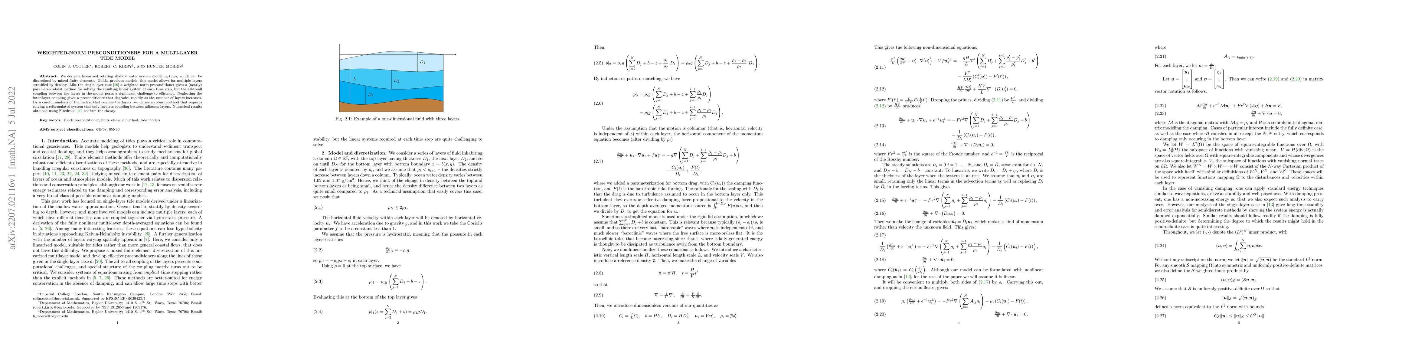Thumbnail for Weighted-norm preconditioners for a multi-layer tide model