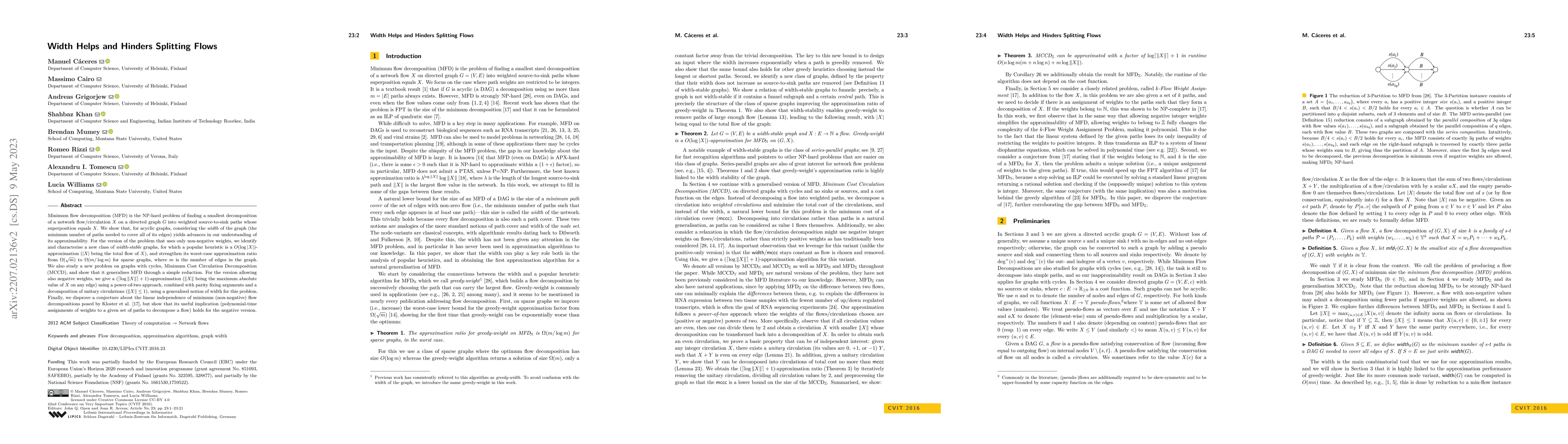 Thumbnail for Width Helps and Hinders Splitting Flows