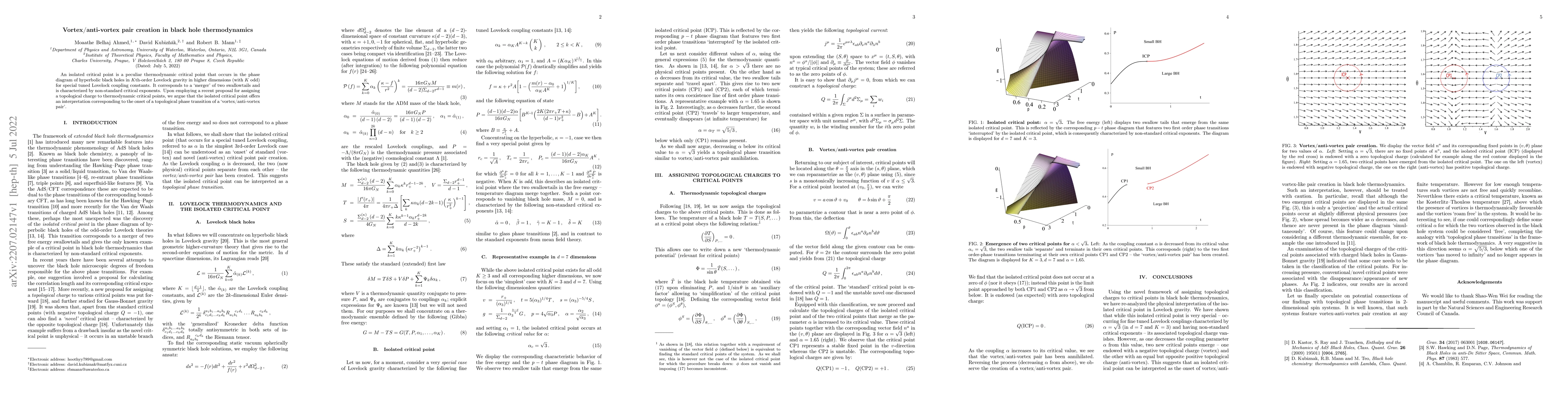 Thumbnail for Vortex/anti-vortex pair creation in black hole thermodynamics