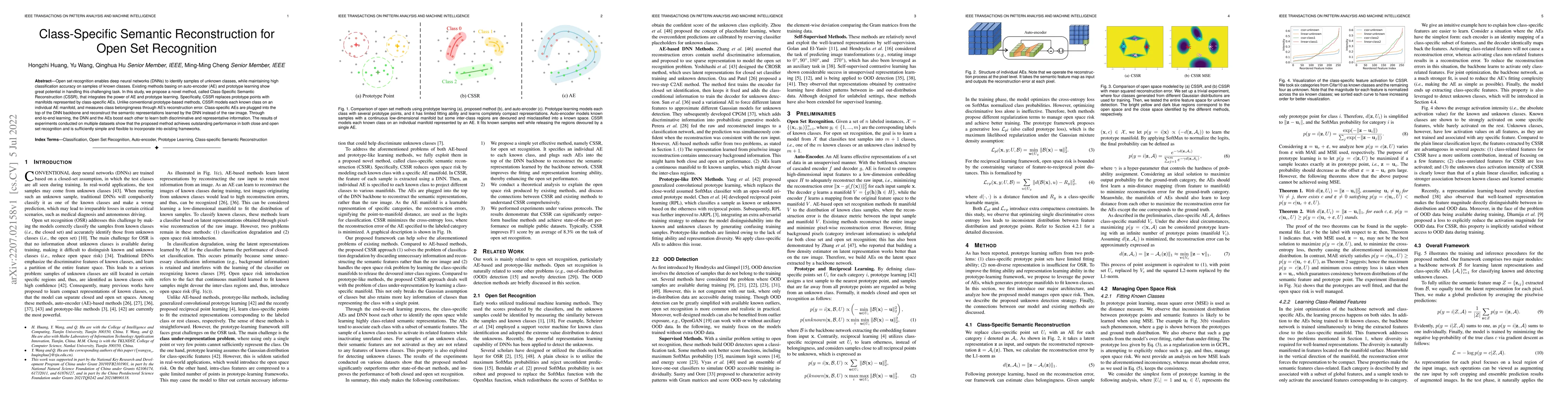 Thumbnail for Class-Specific Semantic Reconstruction for Open Set Recognition