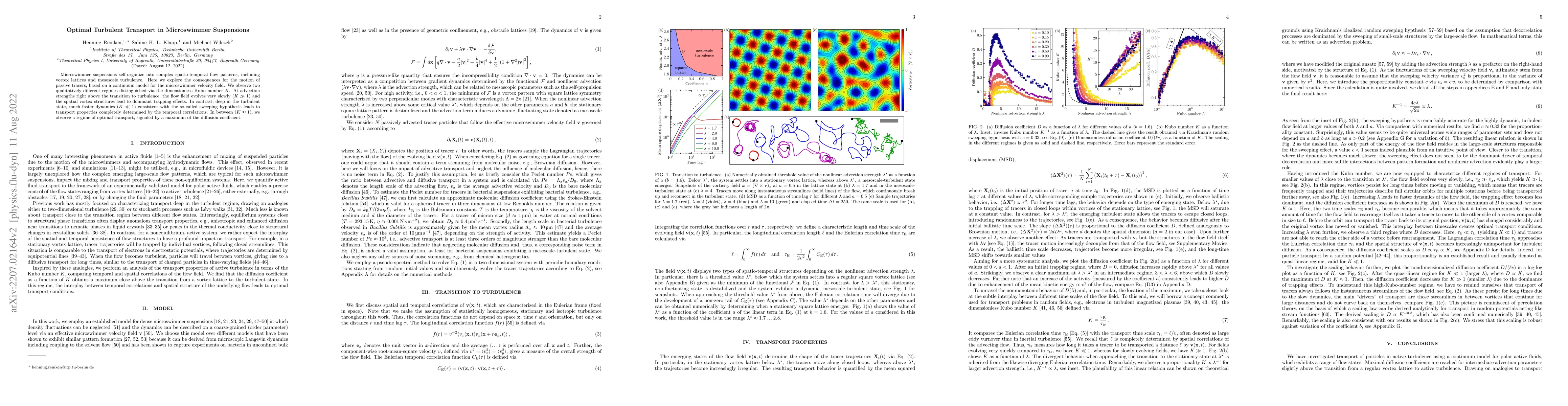 Thumbnail for Optimal Turbulent Transport in Microswimmer Suspensions