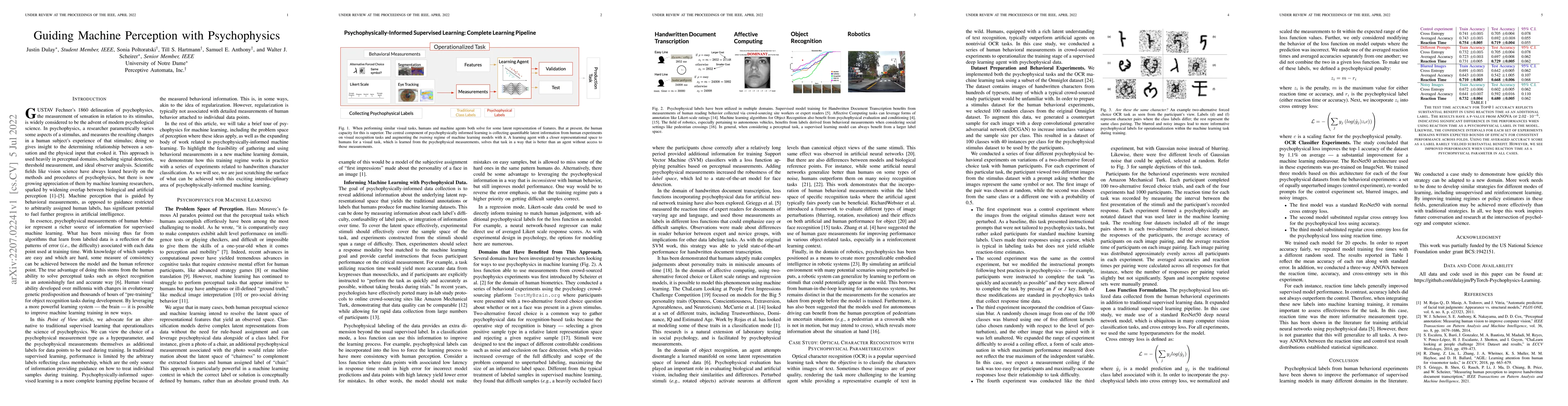 Thumbnail for Guiding Machine Perception with Psychophysics
