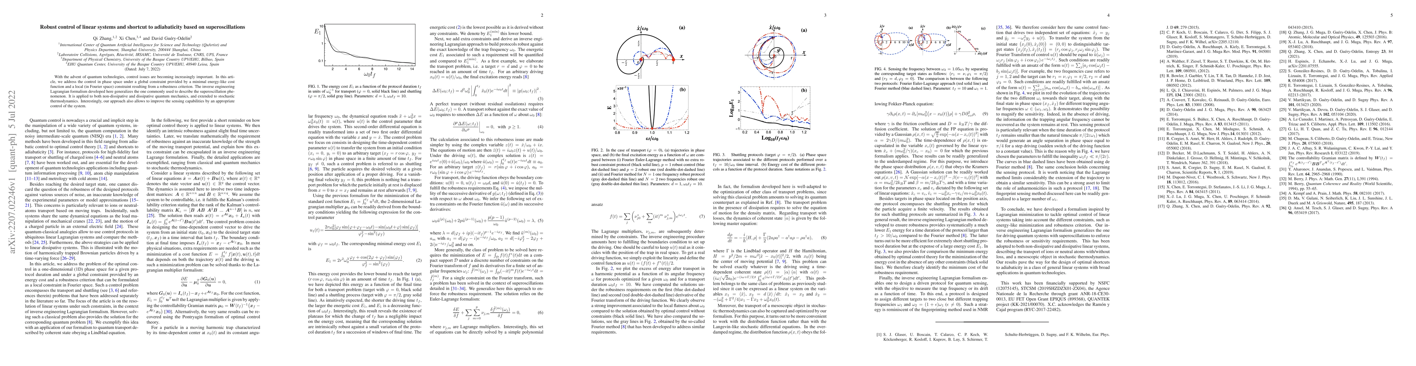 Thumbnail for Robust control of linear systems and shortcut to adiabaticity based on
  superoscillations