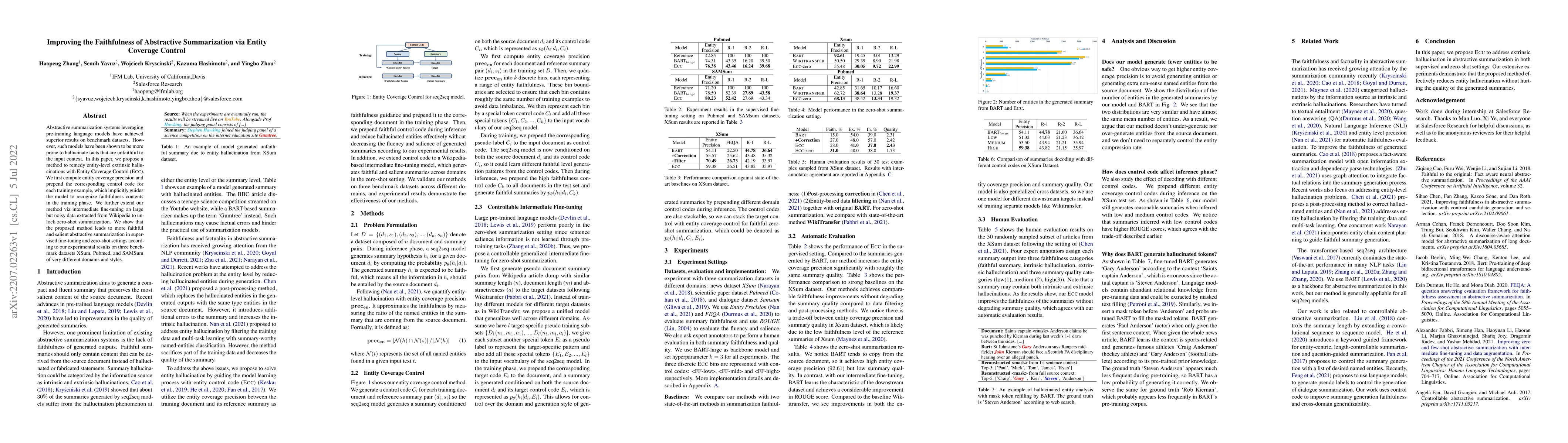 Thumbnail for Improving the Faithfulness of Abstractive Summarization via Entity
  Coverage Control