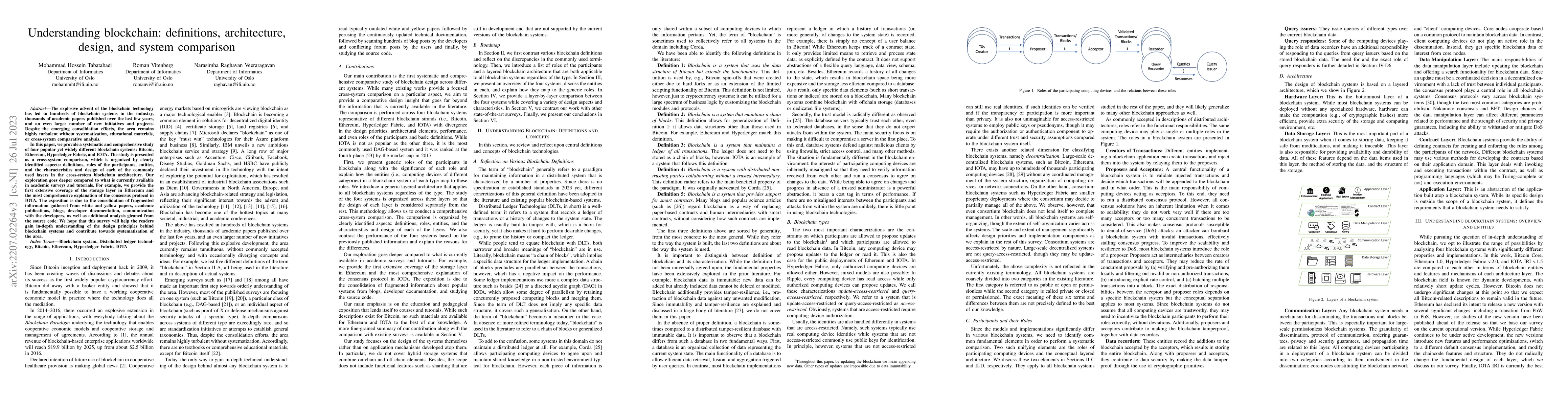 Thumbnail for Understanding blockchain: definitions, architecture, design, and system
  comparison