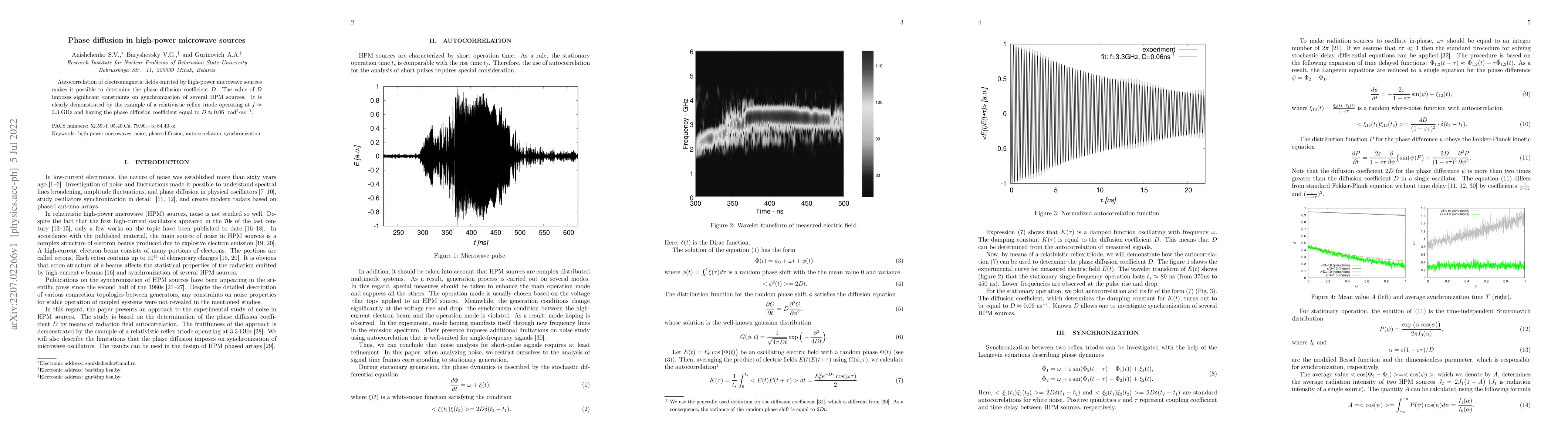 Thumbnail for Phase diffusion in high-power microwave sources
