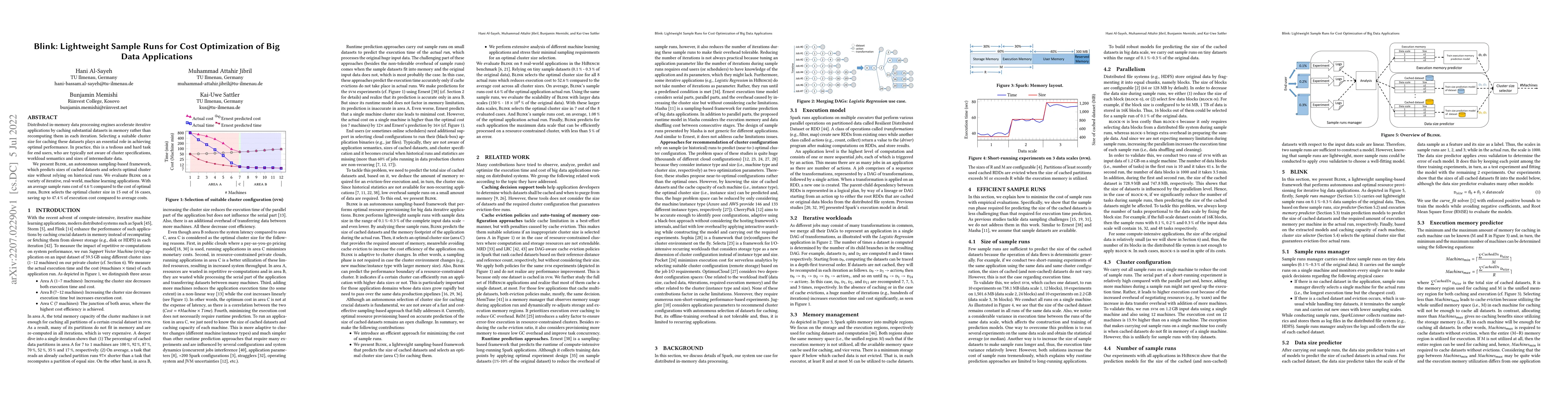 Thumbnail for Blink: Lightweight Sample Runs for Cost Optimization of Big Data
  Applications