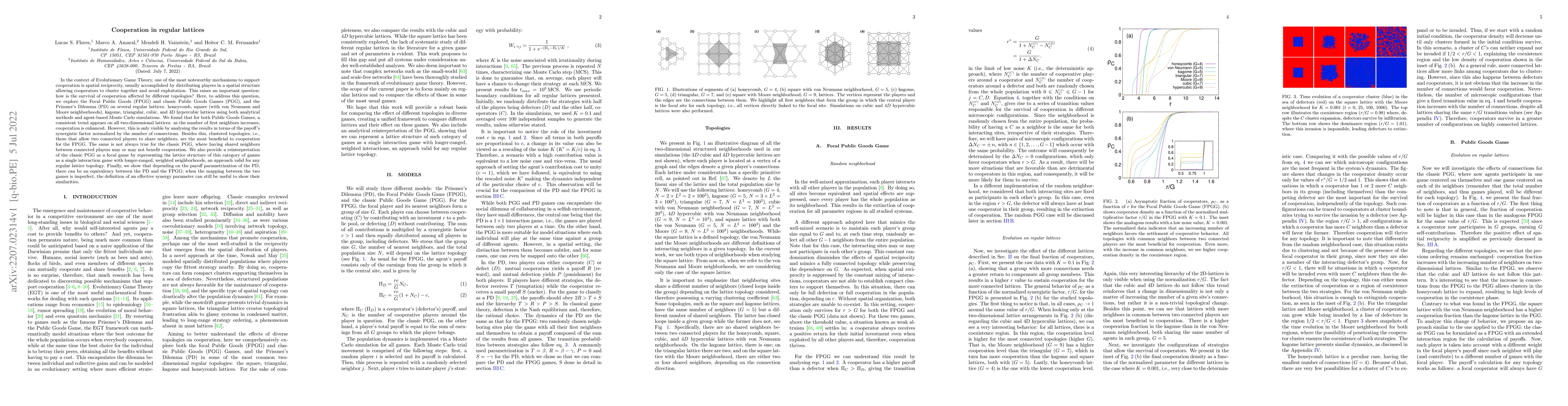 Thumbnail for Cooperation in regular lattices