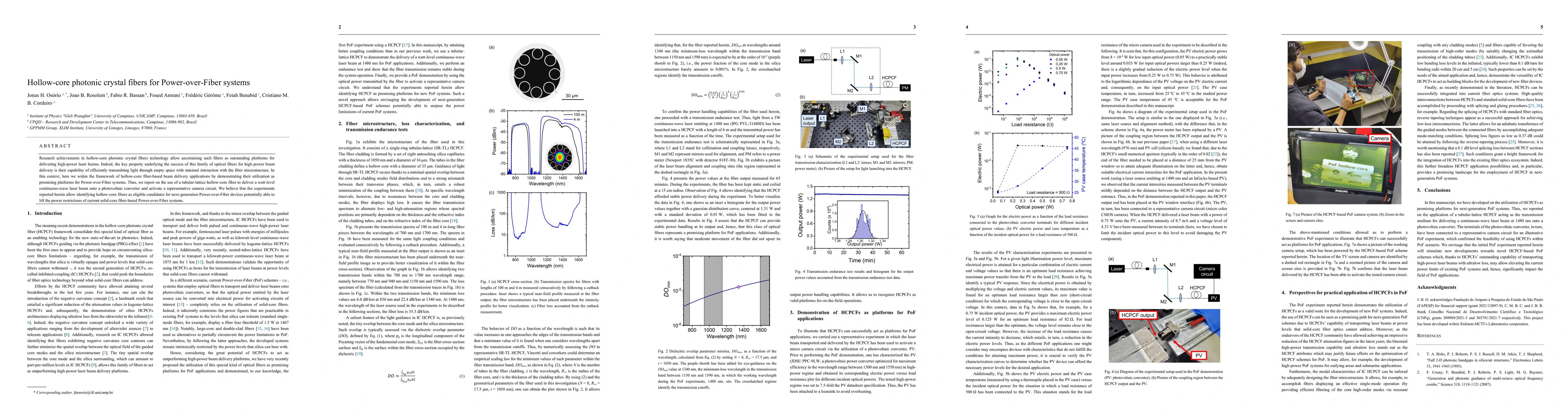 Thumbnail for Hollow-core photonic crystal fibers for Power-over-Fiber systems