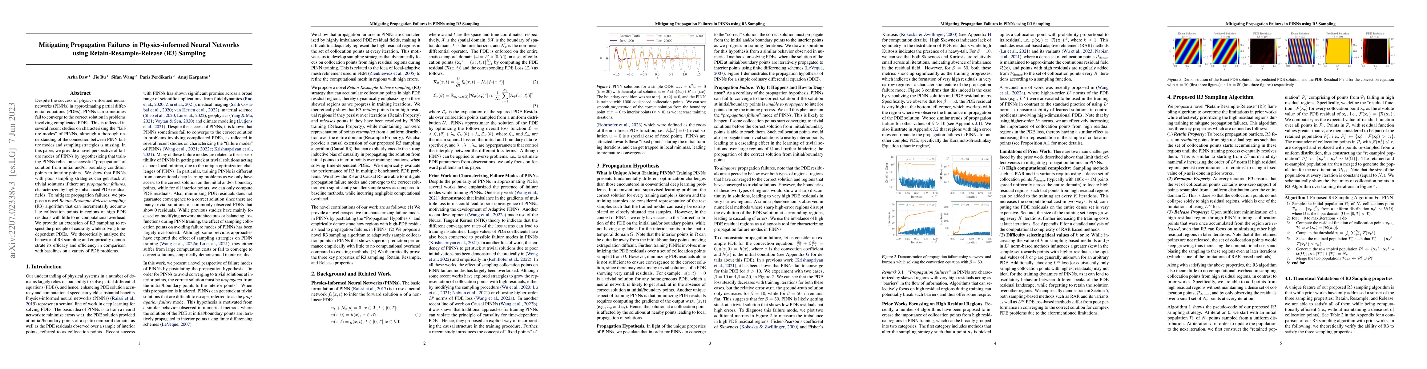 Thumbnail for Mitigating Propagation Failures in Physics-informed Neural Networks
  using Retain-Resample-Release (R3) Sampling
