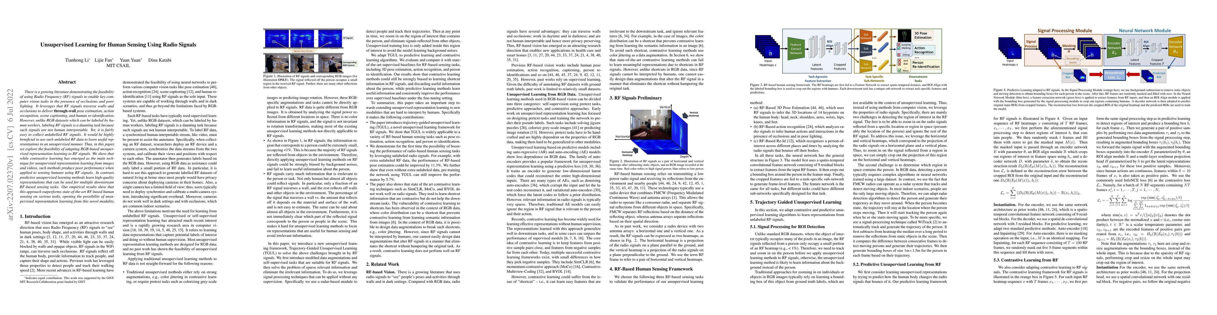 Thumbnail for Unsupervised Learning for Human Sensing Using Radio Signals