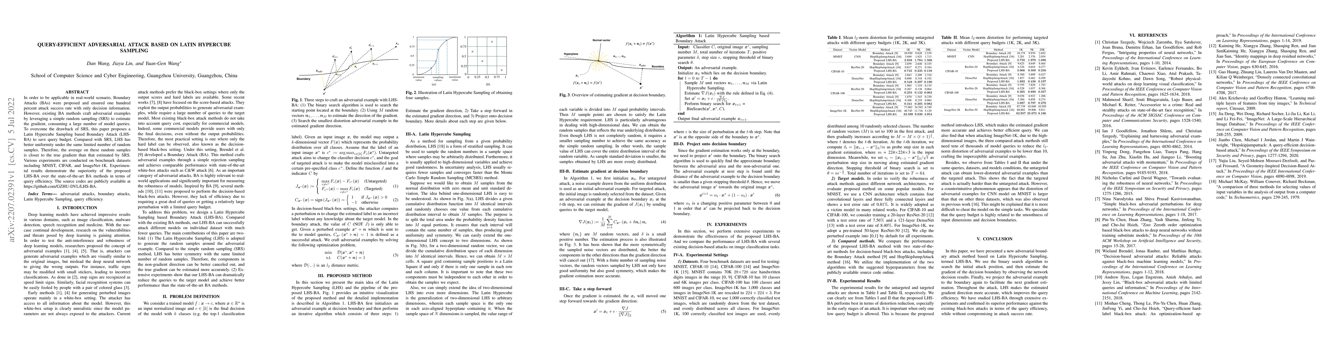 Thumbnail for Query-Efficient Adversarial Attack Based on Latin Hypercube Sampling