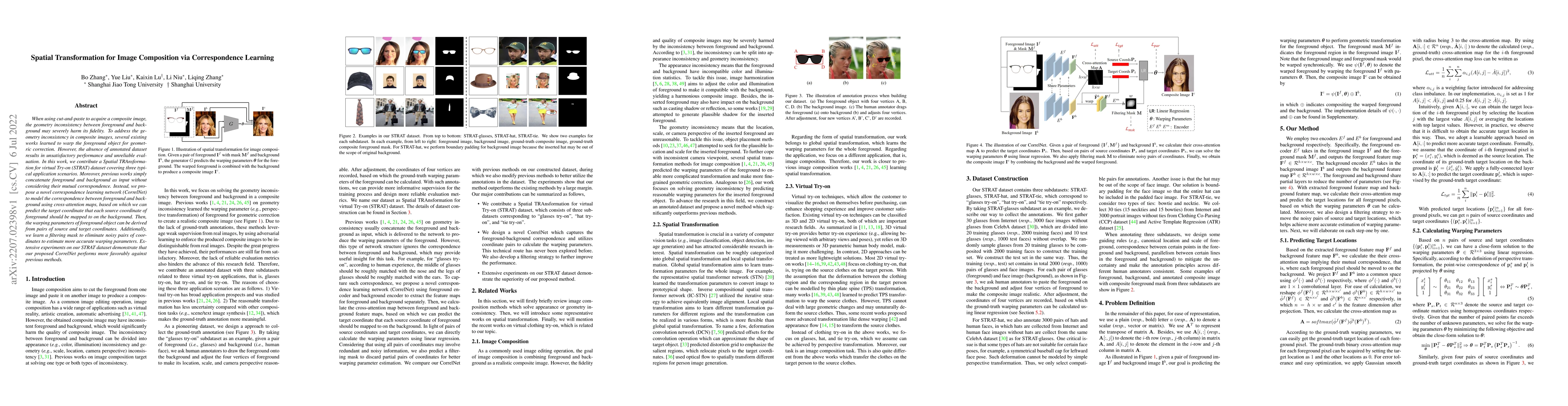 Thumbnail for Spatial Transformation for Image Composition via Correspondence Learning