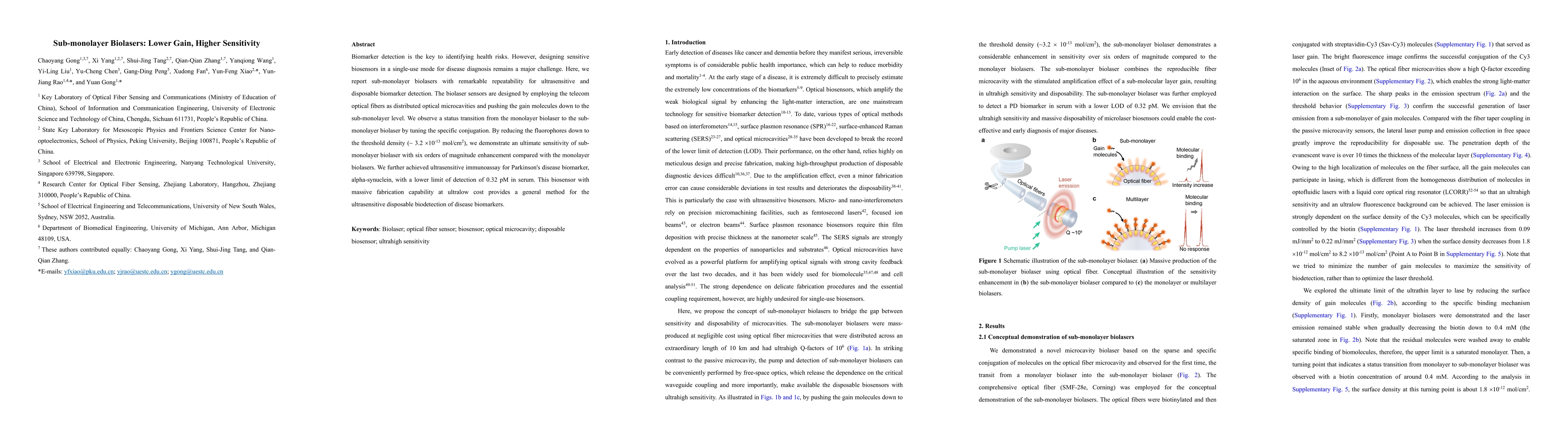 Thumbnail for Sub-monolayer Biolasers: Lower Gain, Higher Sensitivity