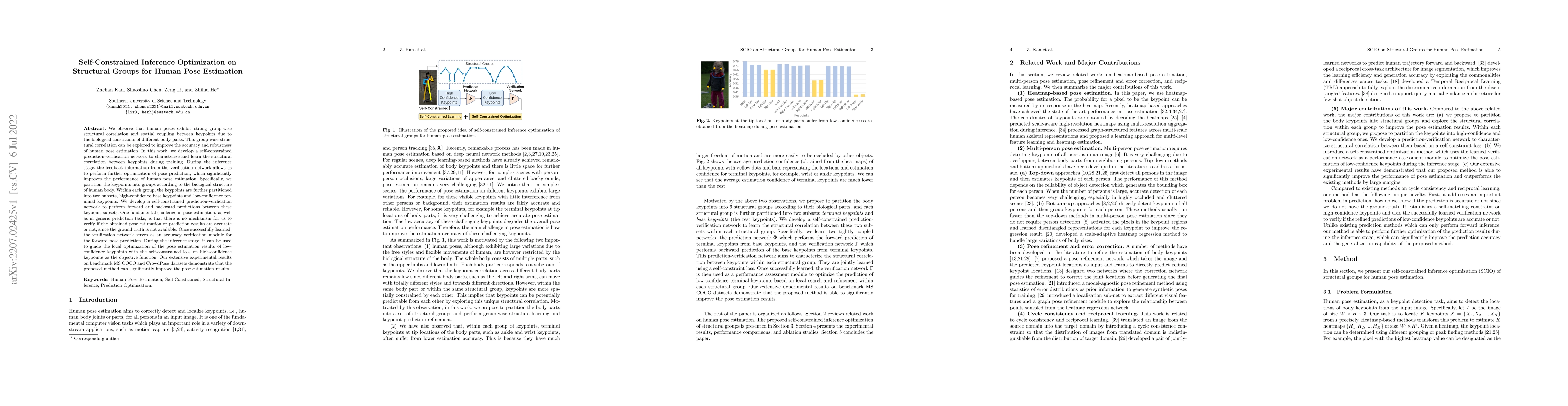 Thumbnail for Self-Constrained Inference Optimization on Structural Groups for Human
  Pose Estimation