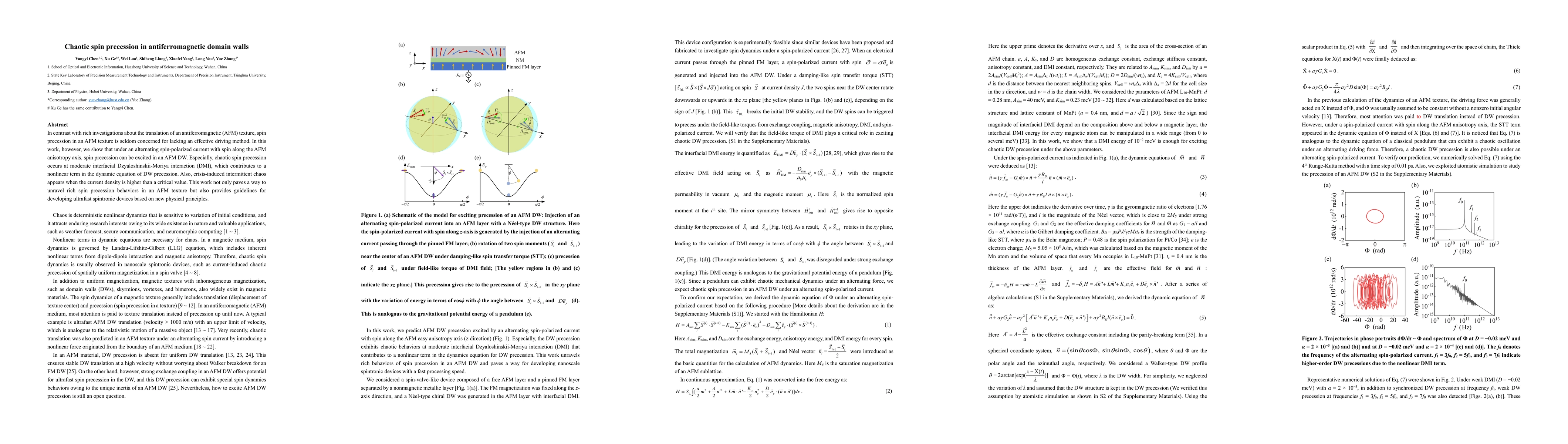 Thumbnail for Chaotic spin precession in antiferromagnetic domain walls