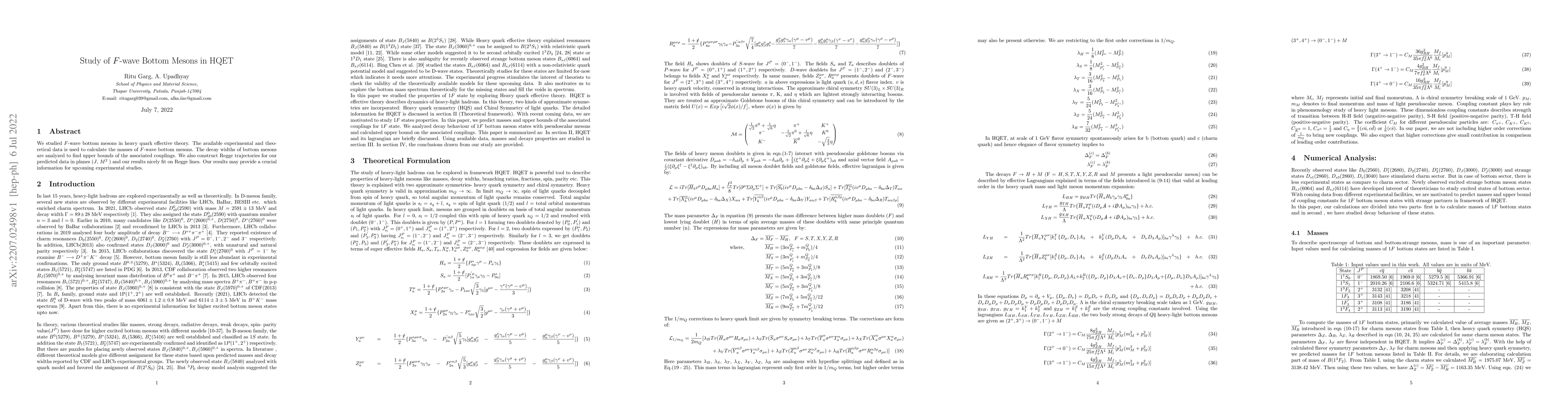 Thumbnail for Study of F-wave bottom mesons in HQET