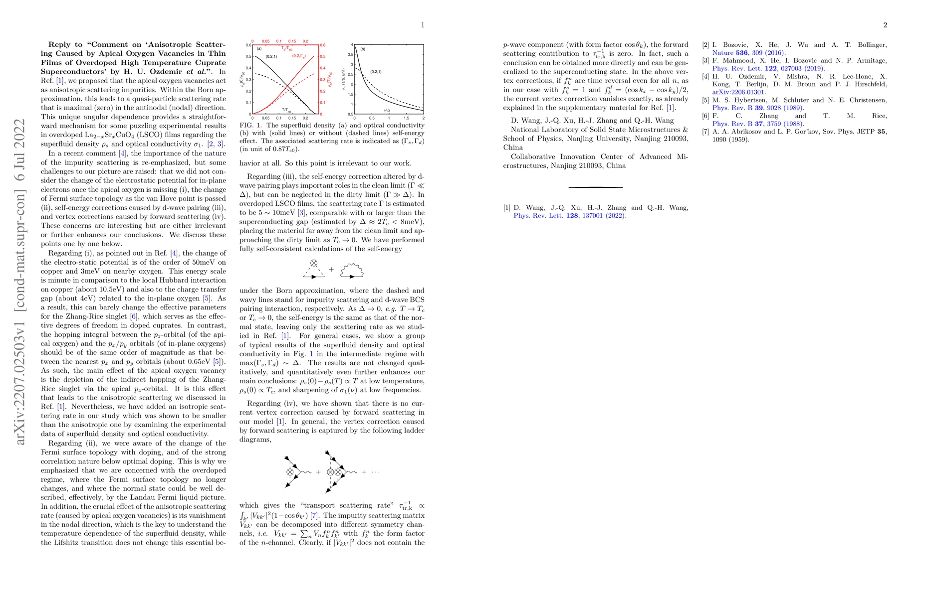 Thumbnail for Reply to "Comment on 'Anisotropic Scattering Caused by Apical Oxygen
  Vacancies in Thin Films of Overdoped High Temperature Cuprate
  Superconductors'"