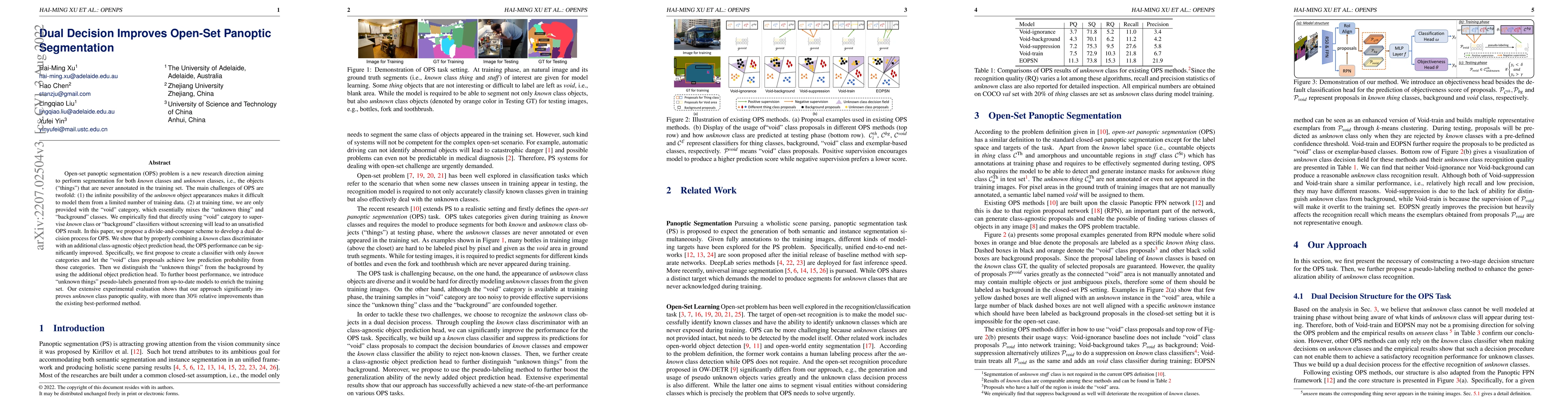 Thumbnail for Dual Decision Improves Open-Set Panoptic Segmentation