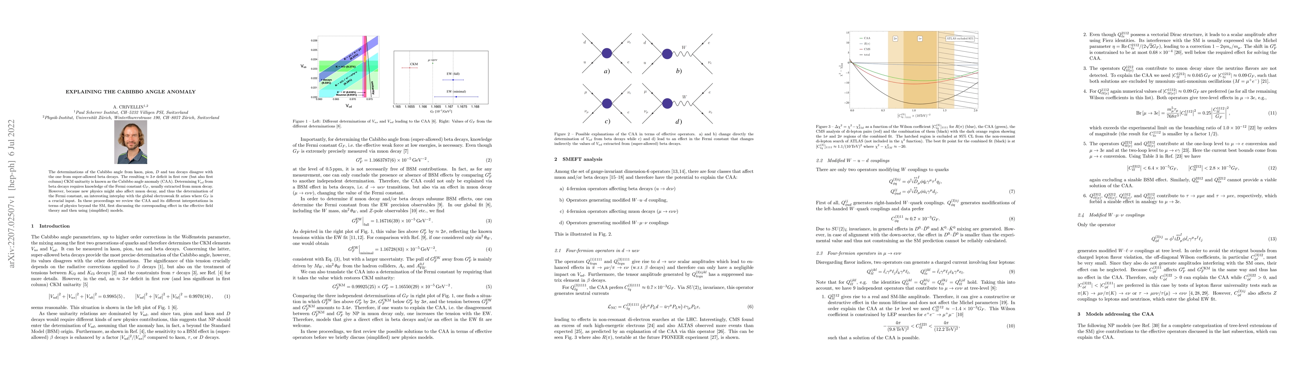 Thumbnail for Explaining the Cabibbo Angle Anomaly
