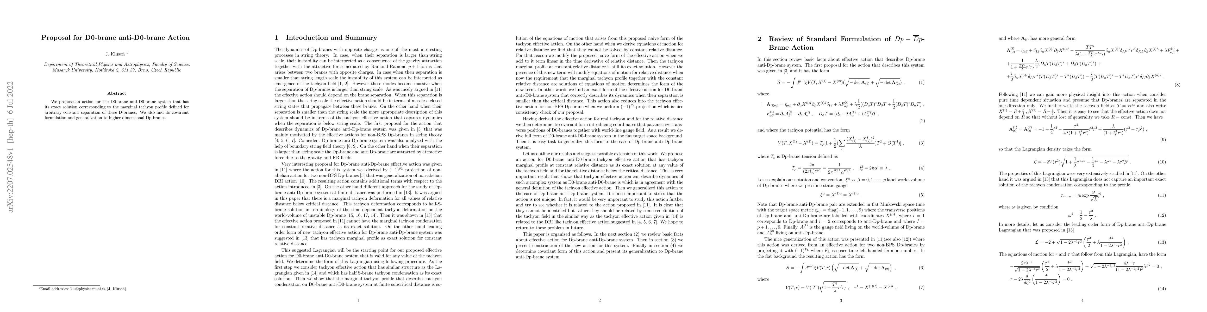 Thumbnail for Proposal for D0-brane anti-D0-brane Action