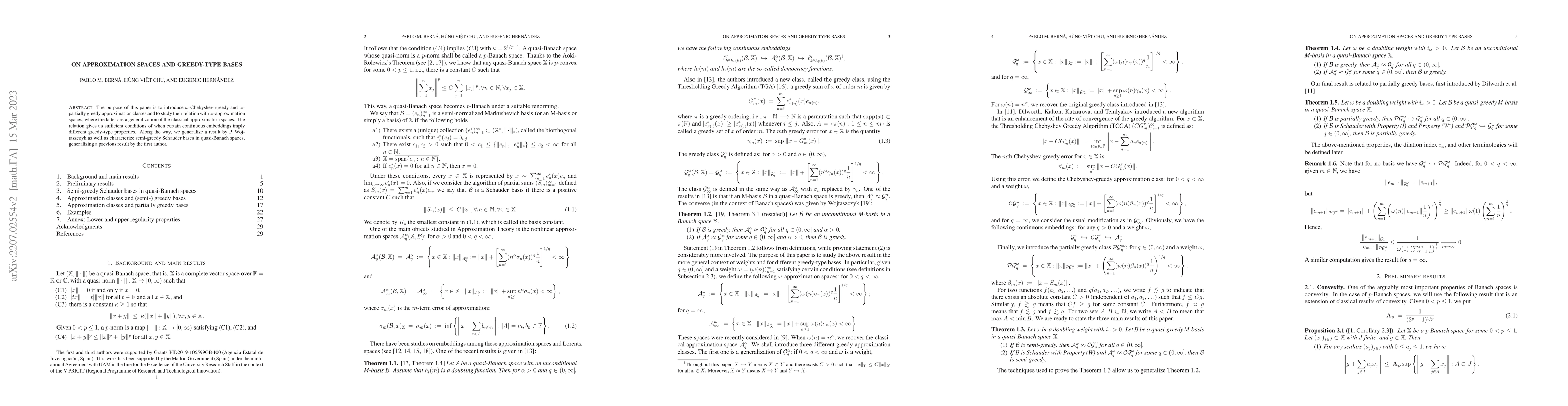 Thumbnail for On Approximation Spaces and Greedy-type Bases